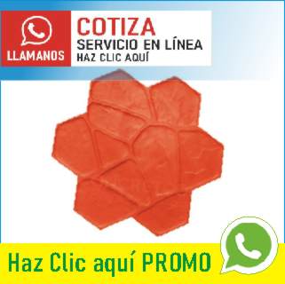 Catálogo moldes plantillas para concreto estampado, estampar figuras modelo abanico  para  pintar pisos de colores.JPG